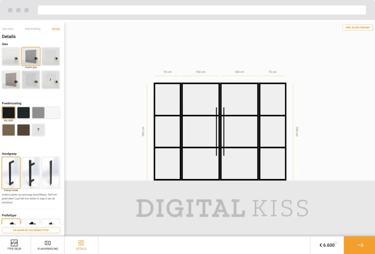 digitaal 3D deur configurator